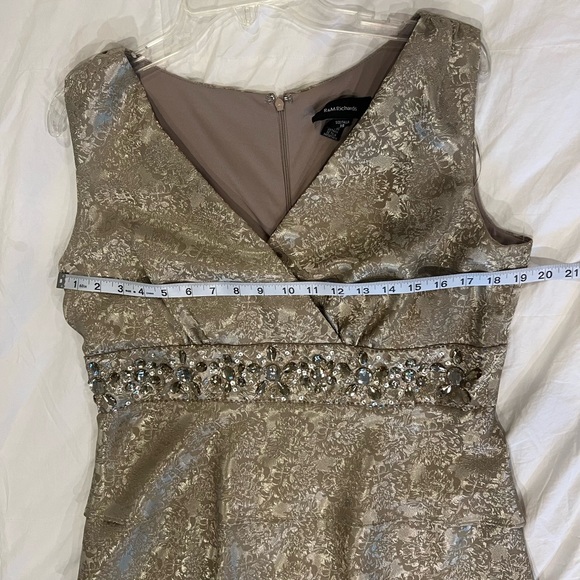 R&M Richards Gold embellished dress with jacket. Size 14 - Picture 13 of 15